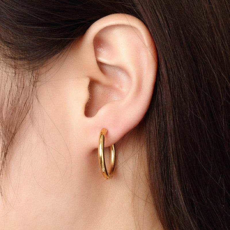 Giana Gold Huggie Hoop Earrings