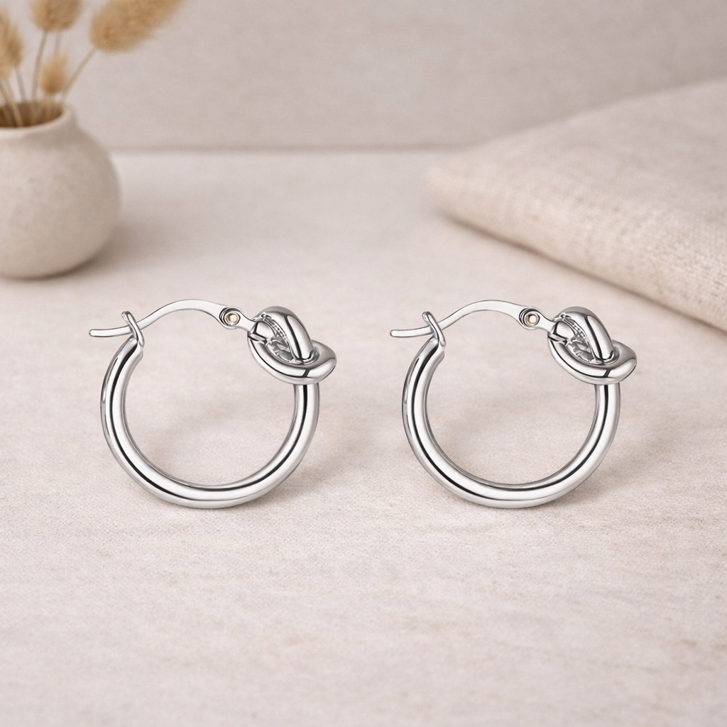 Molly Love Knot Hoop Earrings