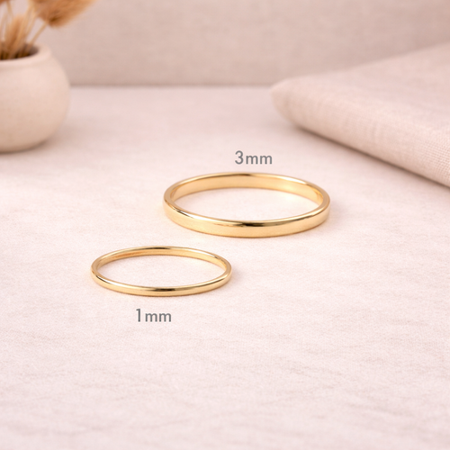 18K Gold Vermeil Brielle Minimalist Gold Ring