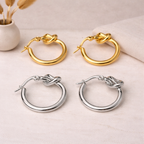 Molly Love Knot Hoop Earrings