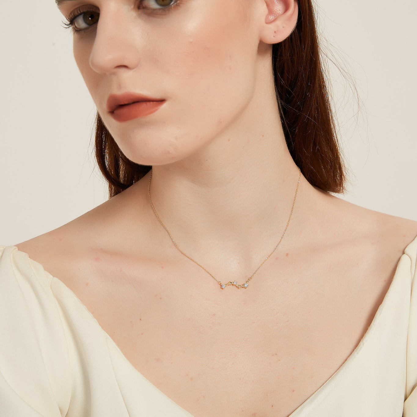 Evangeline celestial small dipper star pendant necklace