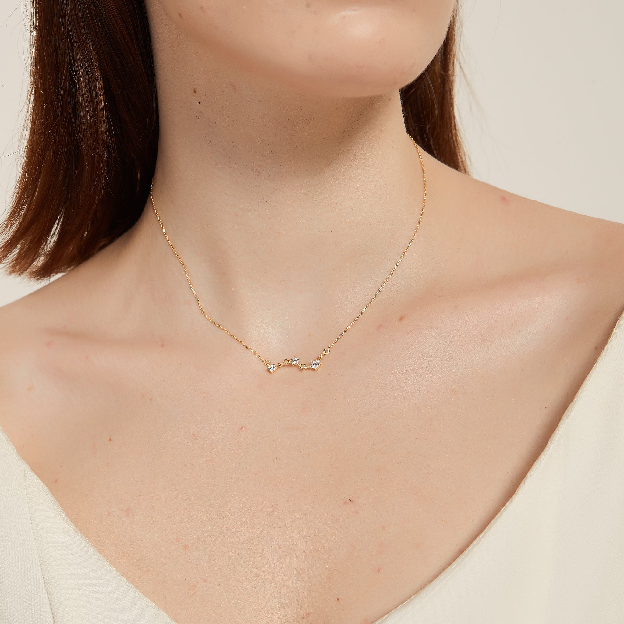 Evangeline celestial small dipper star pendant necklace