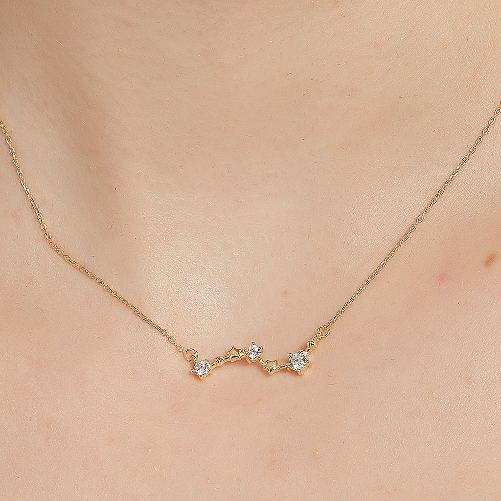 Evangeline celestial small dipper star pendant necklace