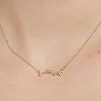 Evangeline celestial small dipper star pendant necklace