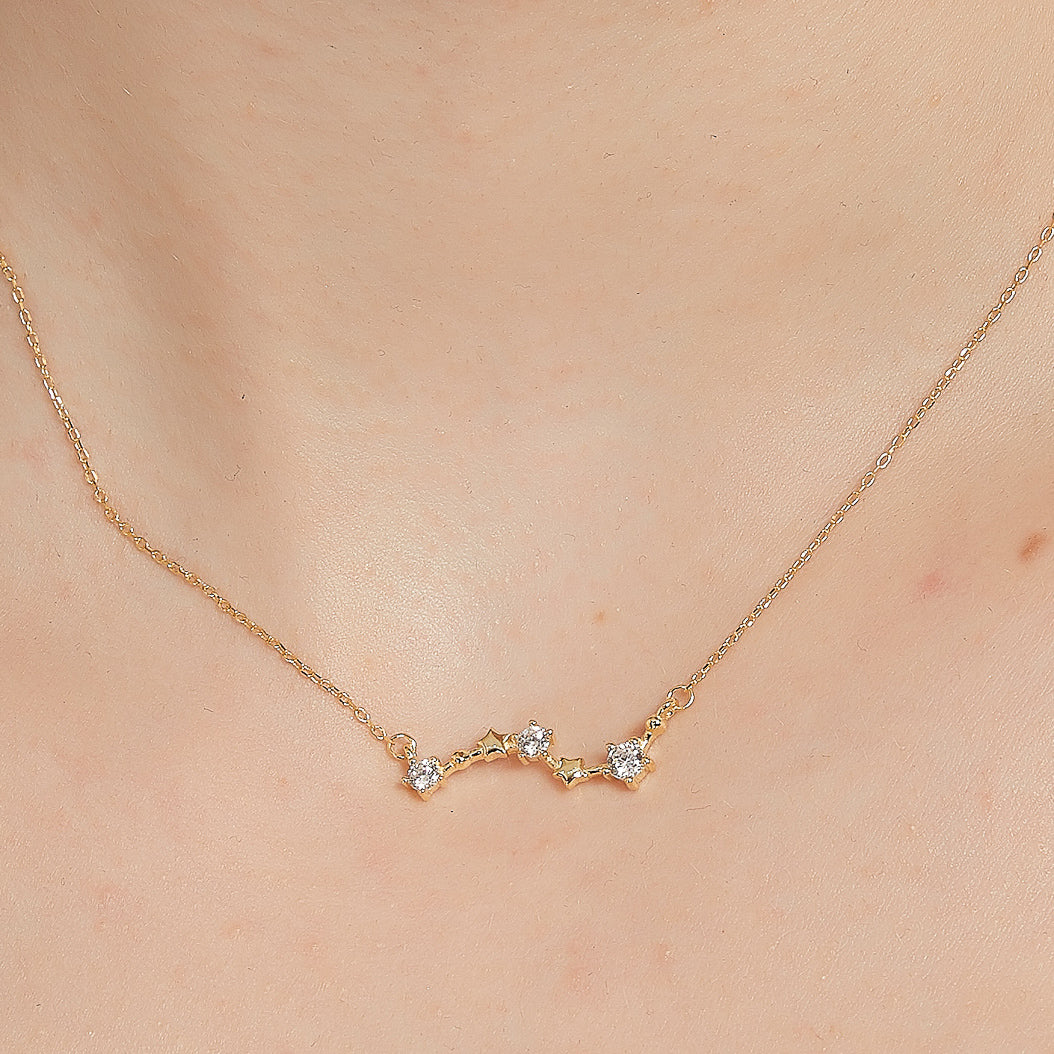 Evangeline celestial small dipper star pendant necklace