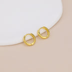 Gold Huggie Hoop Earrings for Women Minimalist Small Hoops E167