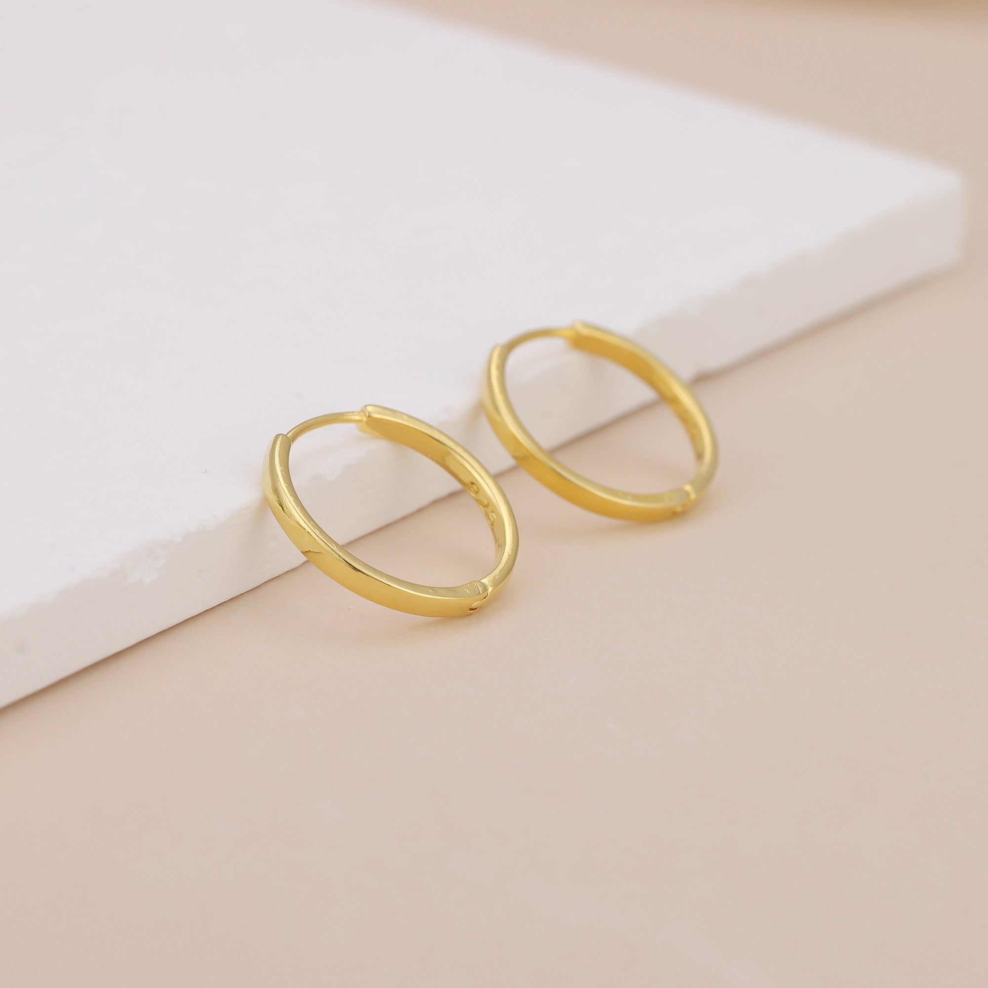 Minimalist 18K Gold Plated Small Hoop Earrings E133