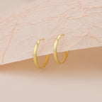 Minimalist 18K Gold Plated Small Hoop Earrings E133