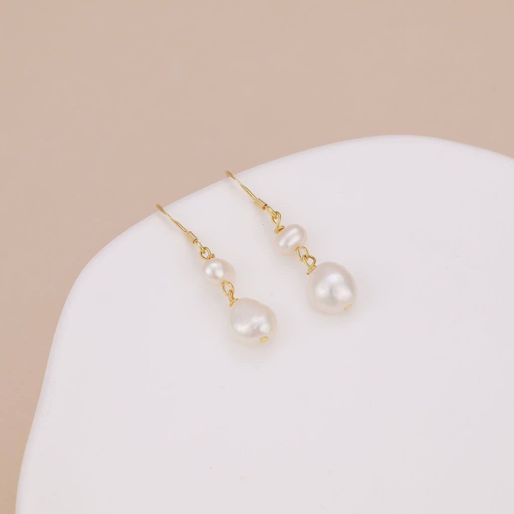 Freshwater Pearl Drop Earrings E180