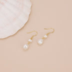 Freshwater Pearl Drop Earrings E180