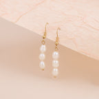 Freshwater Pearl Long Dangle Earrings E160