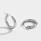 Elena minimalist chunky thick hoop earrings