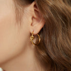 Molly Love Knot Hoop Earrings