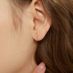 Emerson dainty gold lighting rod stud earrings